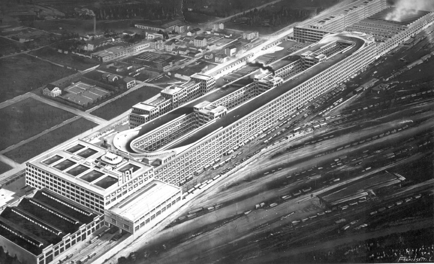 Fábrica Fiat Lingotto en Turín, Italia.