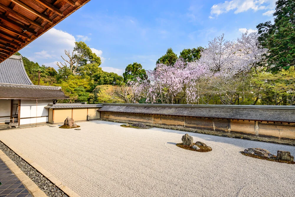 Casa de Té en el Jardín de Ryoan-ji en Kyoto