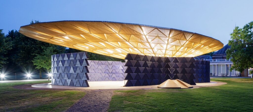 El Pabellón Serpentine Gallery en Hyde Park, Londres