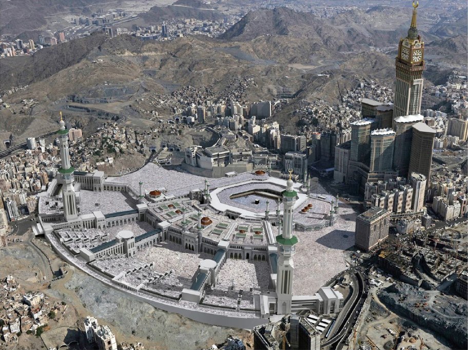 La Gran Mezquita de La Meca en Arabia Saudita